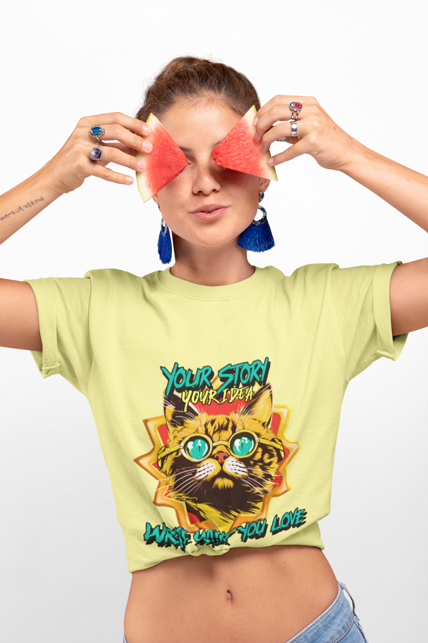 T-Shirt Your Story Your Idea Write What You Love Unisex Heavy Cotton Tee