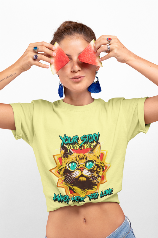 T-Shirt Your Story Your Idea Write What You Love Unisex Heavy Cotton Tee