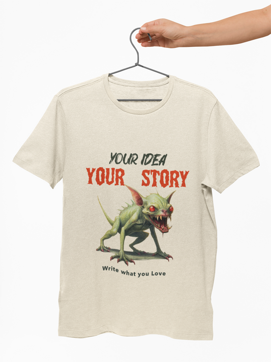 T-Shirt Your Story Your Idea Write What You Love Unisex Heavy Cotton Tee