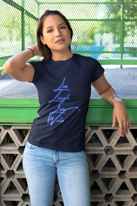 Live Laugh Love Write Unisex Heavy Cotton Tee