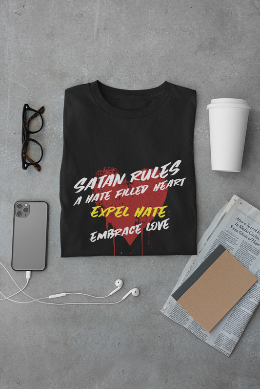 Embrace Love Unisex Heavy Cotton Tee - Anti-Hate Graphic Shirt