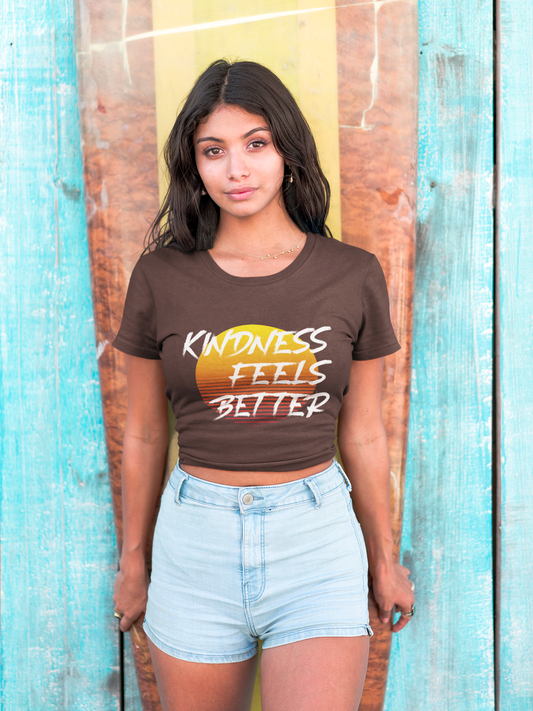 Kindness Feels Better Unisex Heavy Cotton Tee – Retro Inspirational T-Shirt