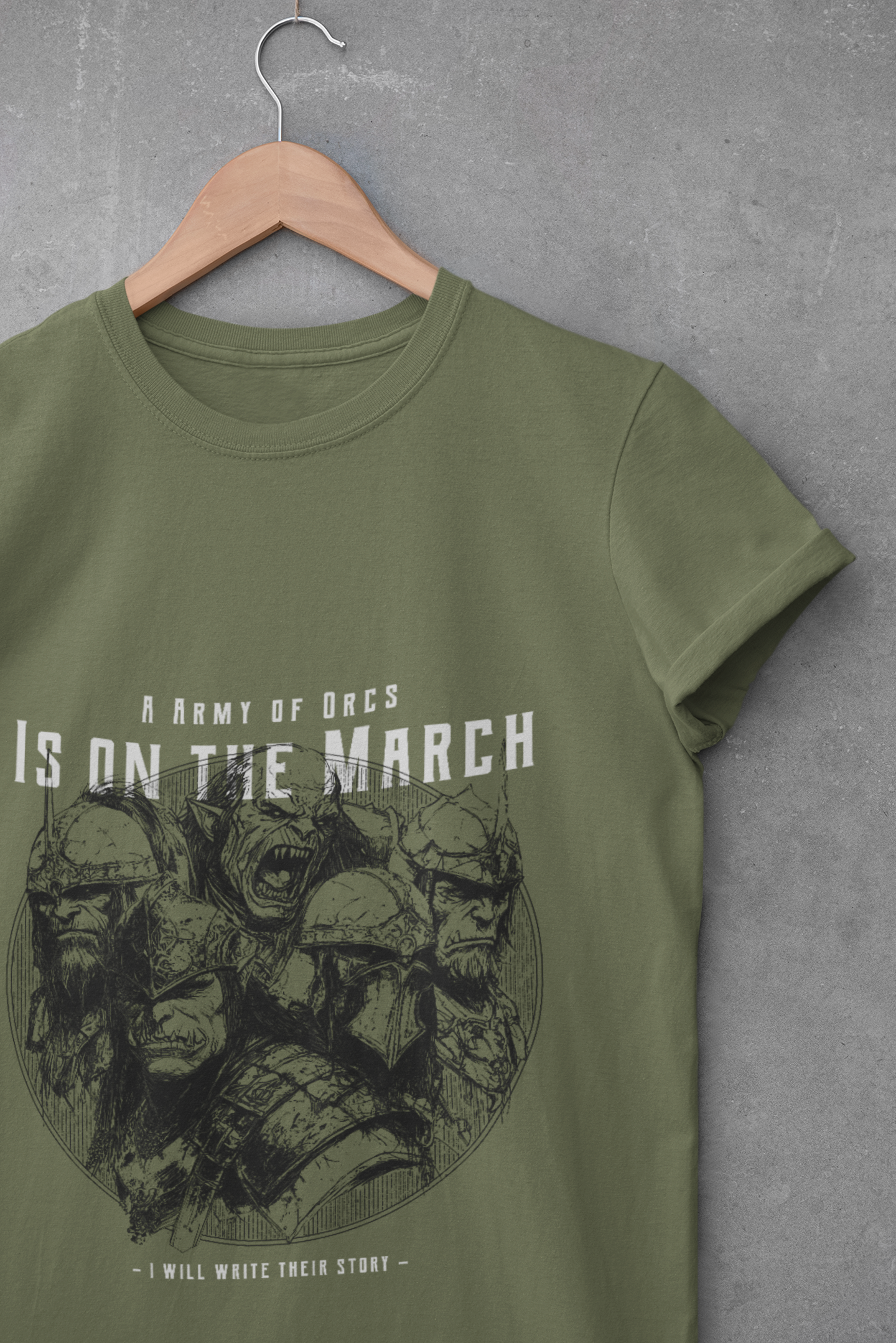 Unisex Heavy Cotton Tee - Fantasy Orc Graphic Tee for Adventure Novel Enthusiasts