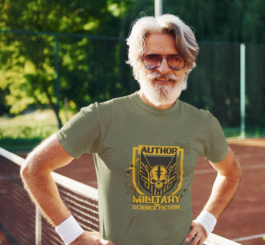 Unisex Heavy Cotton Tee - Military Science Fiction Author Design