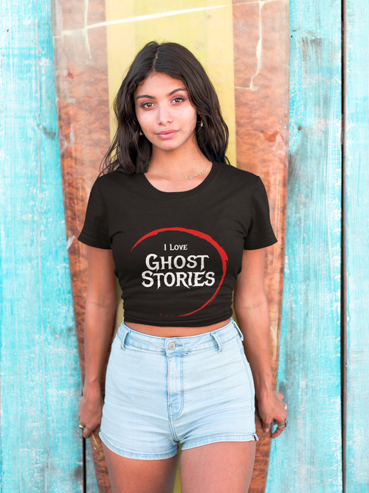 I Love Ghost Stories Unisex Heavy Cotton Tee - Perfect for Halloween Readings