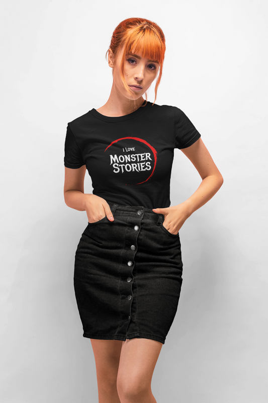 I Love Monster Stories Unisex Heavy Cotton Tee - Perfect for Halloween & Storytelling Fun!