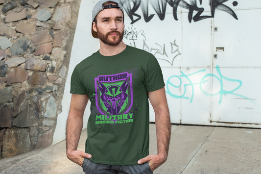 Sci-Fi Author Unisex Heavy Cotton Tee - Futuristic Design