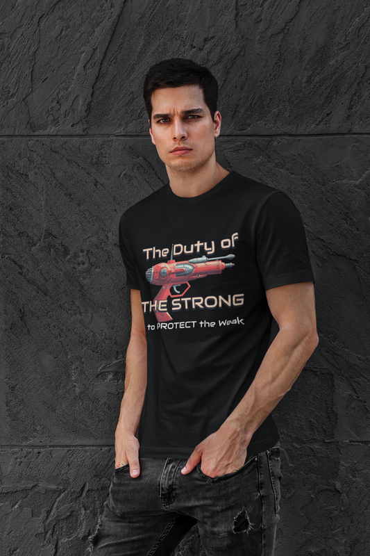 "The Duty of the Strong" Unisex Heavy Cotton Tee - Empowering Graphic T-Shirt