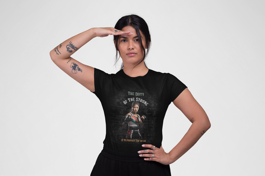 Unisex Heavy Cotton Tee - Duty of the Strong Graphic Tee