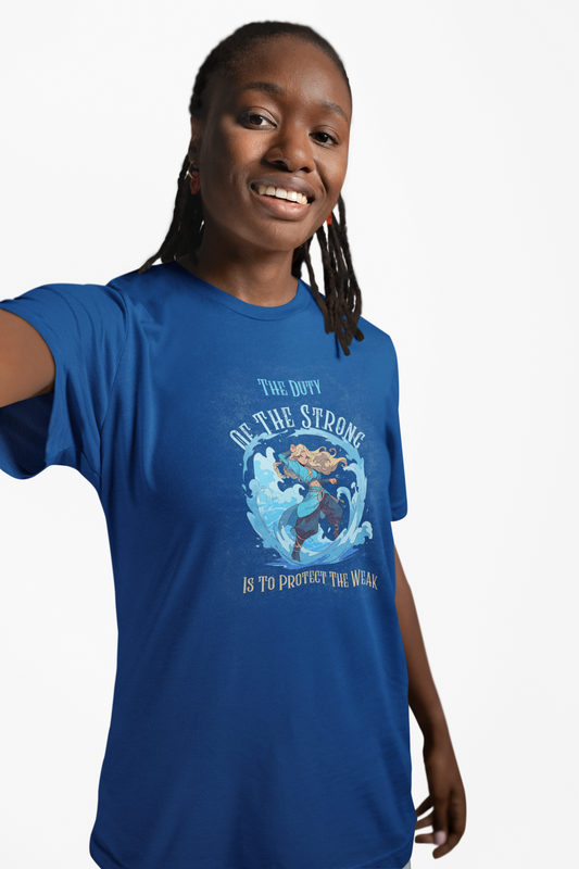 Unisex Heavy Cotton Tee - 'Duty of the Strong' Empowerment Shirt