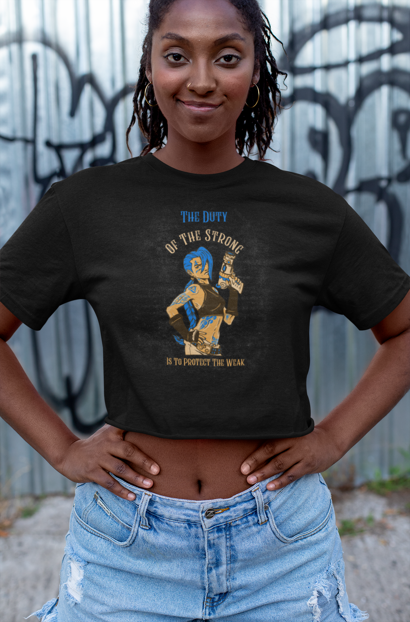 Unisex Heavy Cotton Tee - "The Duty of the Strong" Graphic Tee
