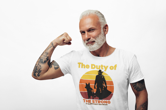 Protect the Weak Unisex Heavy Cotton Tee - Inspirational Graphic Shirt