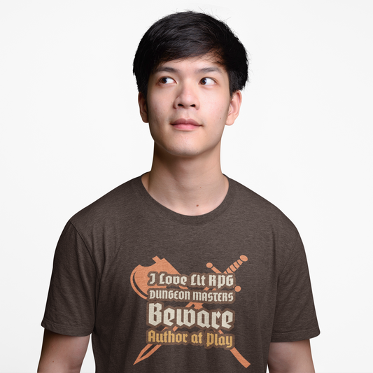 I Love Lit RPG Unisex Heavy Cotton Tee - Perfect for Dungeon Masters and Fantasy Fans