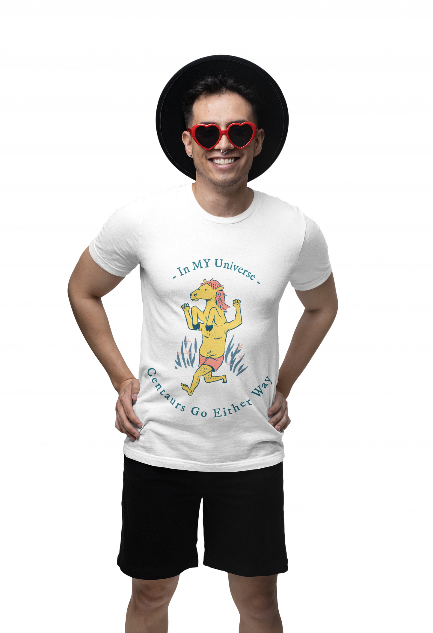 In My Universe Unisex Heavy Cotton Tee - Fun Centaur Design