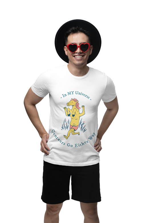 In My Universe Unisex Heavy Cotton Tee - Fun Centaur Design