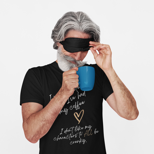 Coffee Lovers Unisex Heavy Cotton Tee - "I Never Wrote Before I've Had My Coffee"