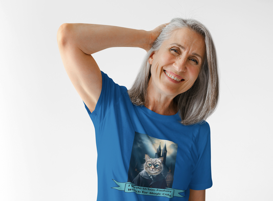 Magic Cats Unisex Heavy Cotton Tee - Whimsical Cat Design for Animal Lovers