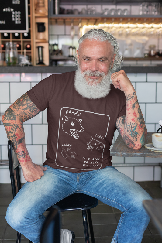 Funny Unisex Heavy Cotton Tee - "It's Good to Have Friends" Graphic T-Shirt
