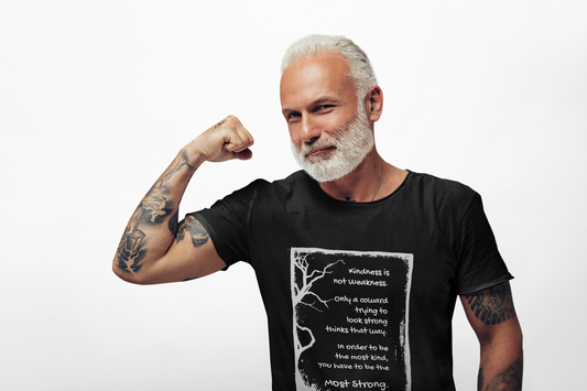 Inspirational Unisex Heavy Cotton Tee - 'Kindness is Not Weakness' Graphic Shirt