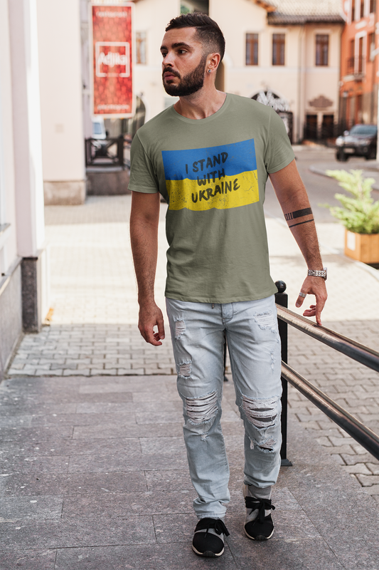 I Stand with Ukraine Unisex Heavy Cotton Tee