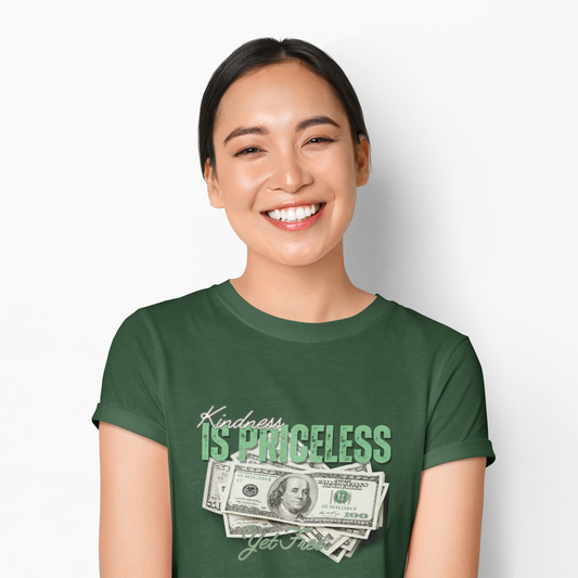 Funny Unisex Heavy Cotton Tee - "Happiness is Priceless" Graphic T-Shirt