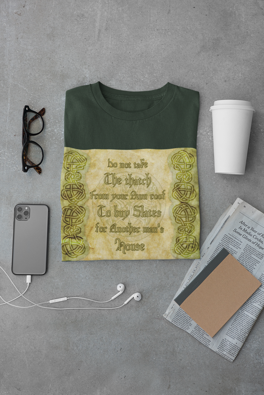 Celtic Quote Unisex Heavy Cotton Tee - Inspirational Design for Everyday Wear