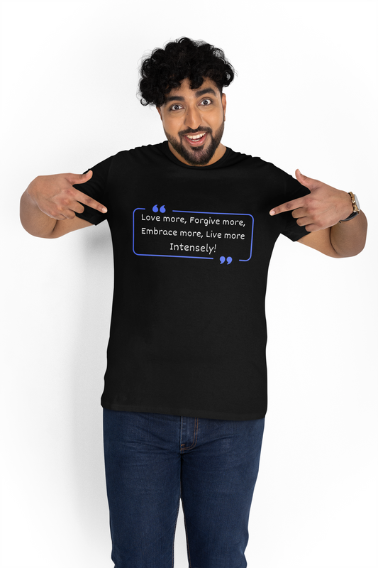 Inspirational Pope Quote Unisex Heavy Cotton Tee - "Love More, Forgive More, Embrace More, Live More Intensely!"