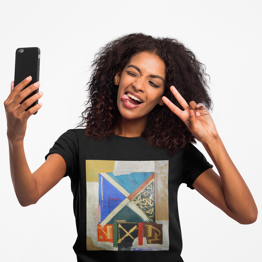 Artistic Unisex Heavy Cotton Tee - Modern Abstract Design