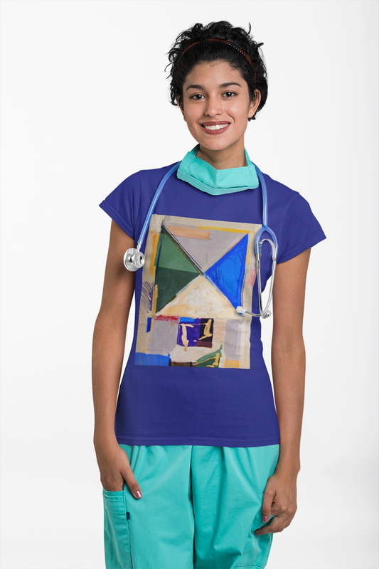Abstract Art Unisex Heavy Cotton Tee – Bold & Colorful Design for Art Lovers