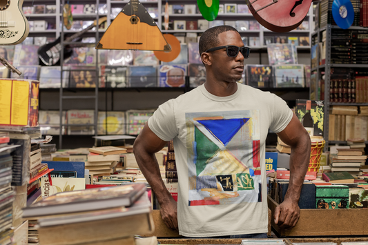 Abstract Art Unisex Heavy Cotton Tee - Vibrant Contemporary Design