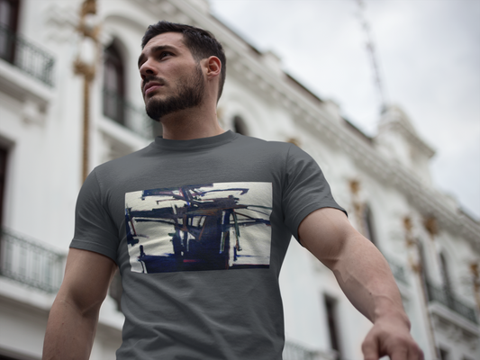 Abstract Art Unisex Heavy Cotton Tee - Unique Artistic Design for Everyday Wear