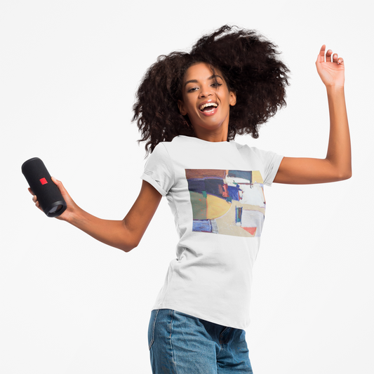 Artistic Unisex Heavy Cotton Tee - Colorful Abstract Design