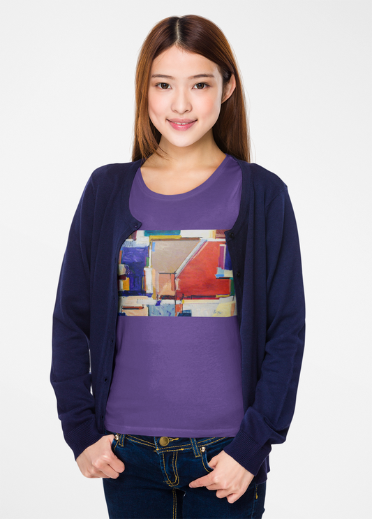 Abstract Art Unisex Heavy Cotton Tee - Casual Wear for Art Lovers
