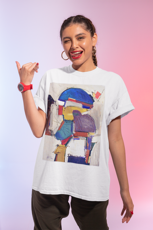 Abstract Art Unisex Heavy Cotton Tee - Unique Graphic Tee for Creative Souls