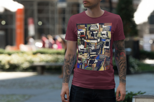 Abstract Art Unisex Heavy Cotton Tee - Comfortable Canvas for Creative Souls