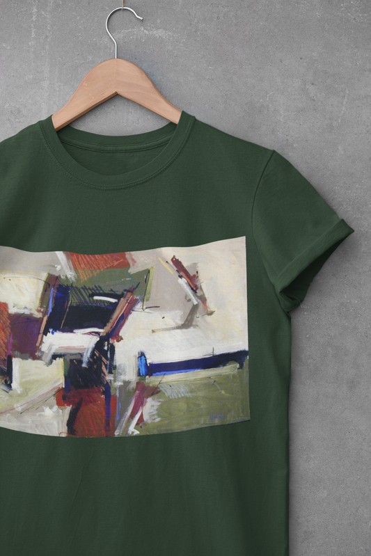 Artistic Unisex Heavy Cotton Tee - Abstract Design for Creative Souls