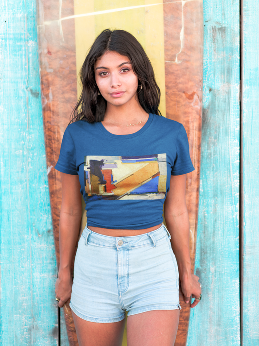 Artistic Unisex Heavy Cotton Tee - Colorful Abstract Design