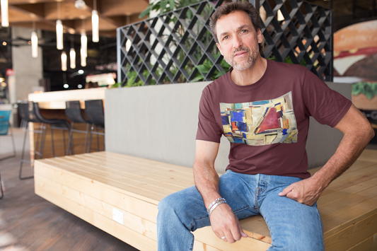 Artistic Unisex Heavy Cotton Tee - Abstract Design for Creative Souls