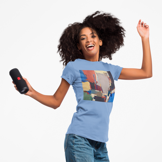 Abstract Art Unisex Heavy Cotton Tee - Colorful Modern Design