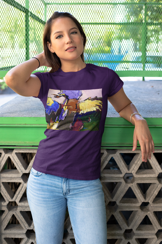 Abstract Art Unisex Heavy Cotton Tee - Unique Graphic T-Shirt for Art Lovers