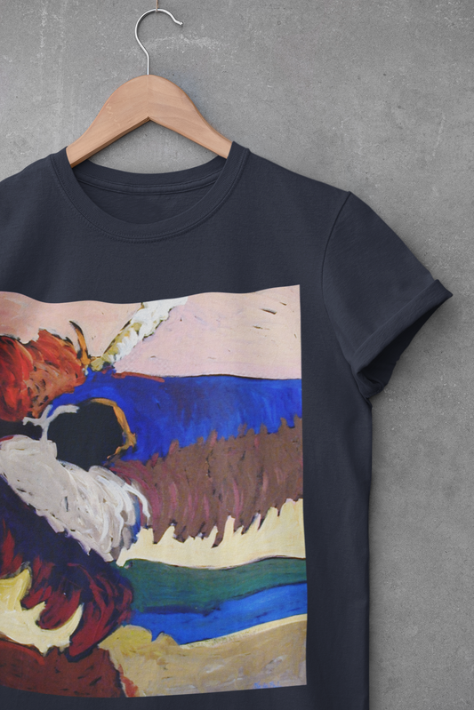 Artistic Unisex Heavy Cotton Tee - Vibrant Abstract Design