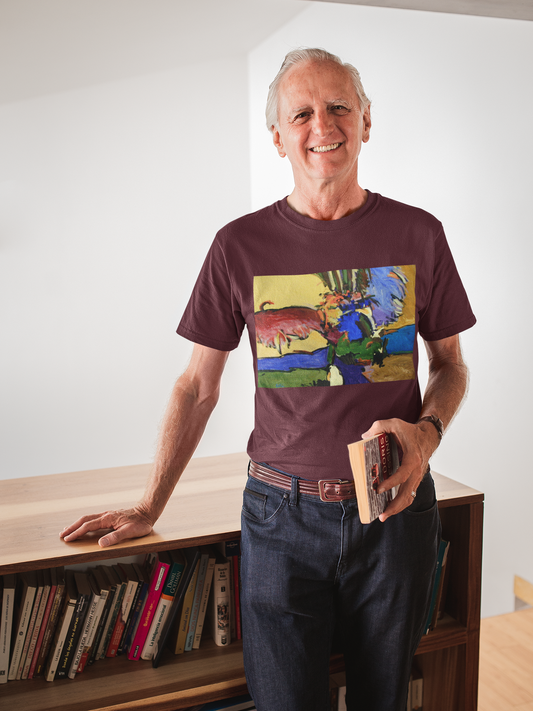 Artistic Unisex Heavy Cotton Tee - Vibrant Colorful Design