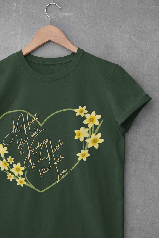 Heartfelt Floral Unisex Heavy Cotton Tee