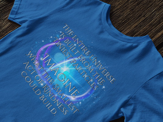 Inspirational Unisex Heavy Cotton Tee - 'Imagine What the Smallest Act of Kindness Could Build'
