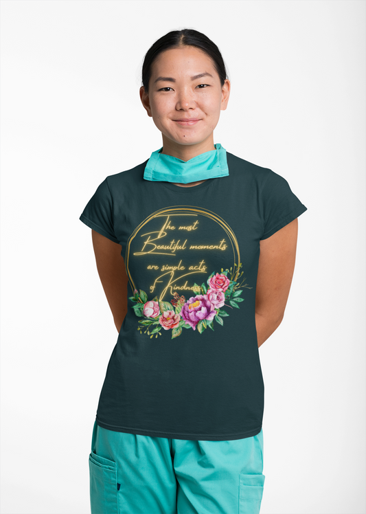 Beautiful Moments Unisex Heavy Cotton Tee - Floral Design