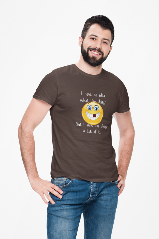 Funny Unisex Heavy Cotton Tee - "I Have No Idea What I'm Doing" Humor Shirt