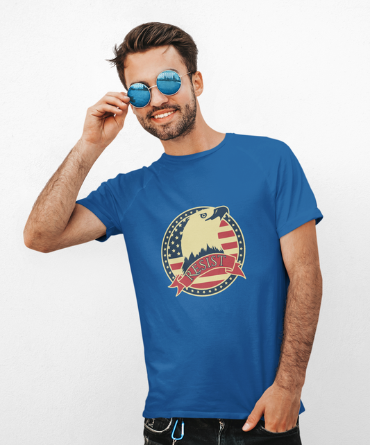 Resist Eagle Unisex Heavy Cotton Tee - Statement T-Shirt for Activists
