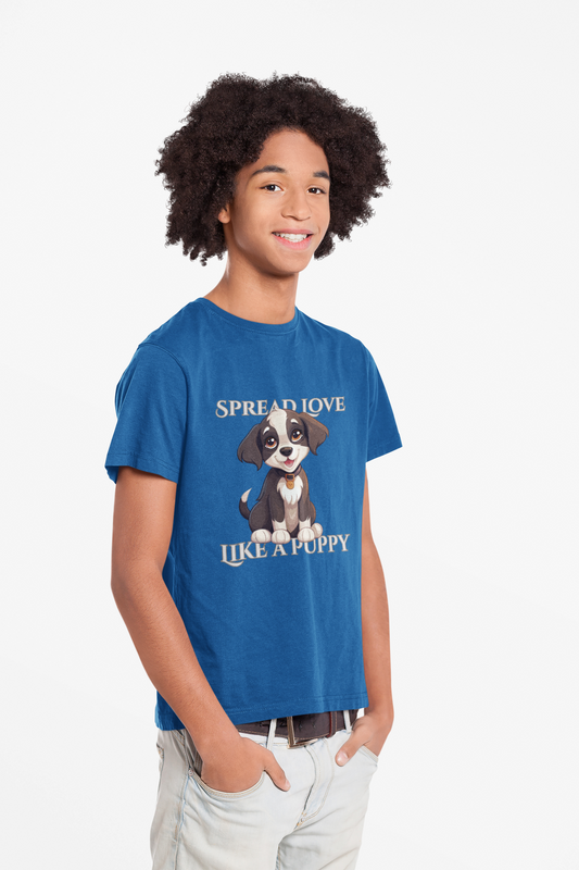 Cute Dog Graphic Tee - Spread Love Like a Puppy