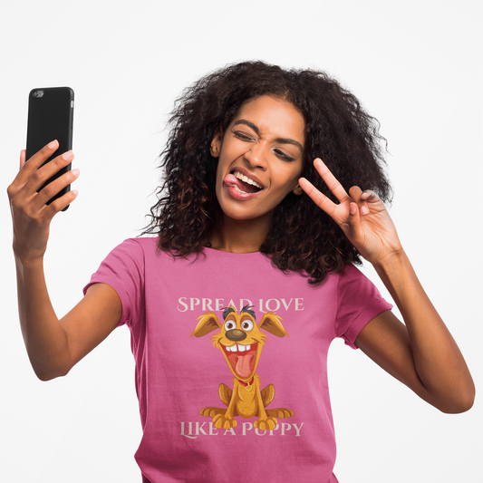 Spread Love Unisex Heavy Cotton Tee - Fun, Playful Design