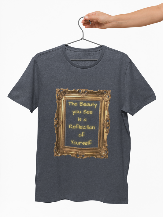Self-Love Unisex Heavy Cotton Tee - "The Beauty You See is a Reflection of Yourself"